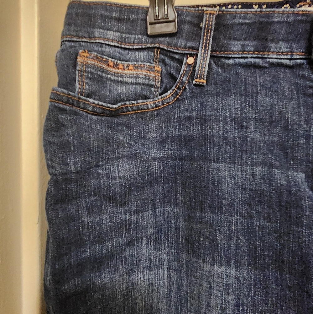Levi's Dark blue wash straight leg jeans. Size 32× 32. - Picture 3 of 8